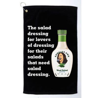 Harris Word Salad KamalaS Own Word Salad Dressing Humor Golf Towel