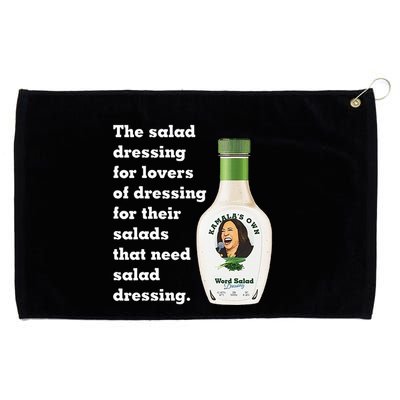 Harris Word Salad KamalaS Own Word Salad Dressing Humor Grommeted Golf Towel