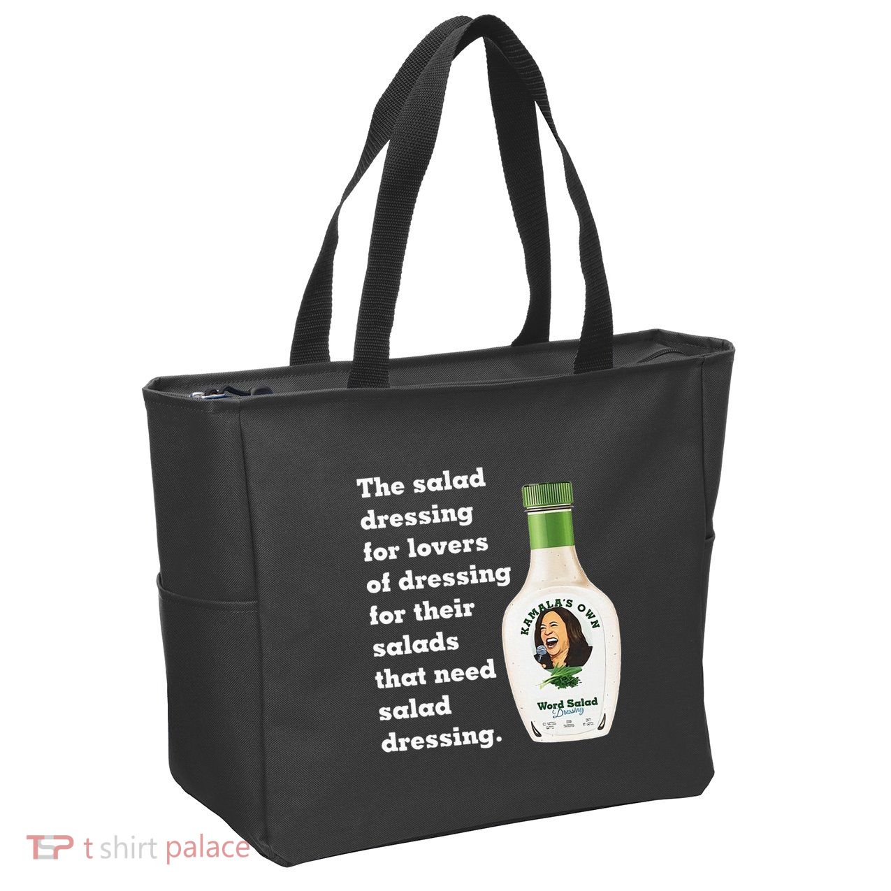 Harris Word Salad KamalaS Own Word Salad Dressing Humor Zip Tote Bag