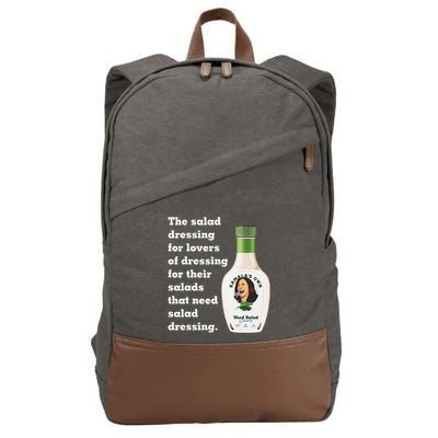 Harris Word Salad KamalaS Own Word Salad Dressing Humor Cotton Canvas Backpack