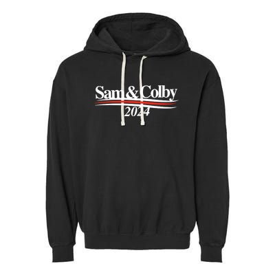 Hell Week Sam And Colby 2024 Garment-Dyed Fleece Hoodie