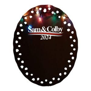 Hell Week Sam And Colby 2024 Ceramic Oval Ornament