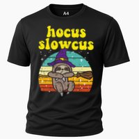 Halloween Witch Sloth Retro Animal Print Adorable and Magical Cooling Performance Crew T-Shirt