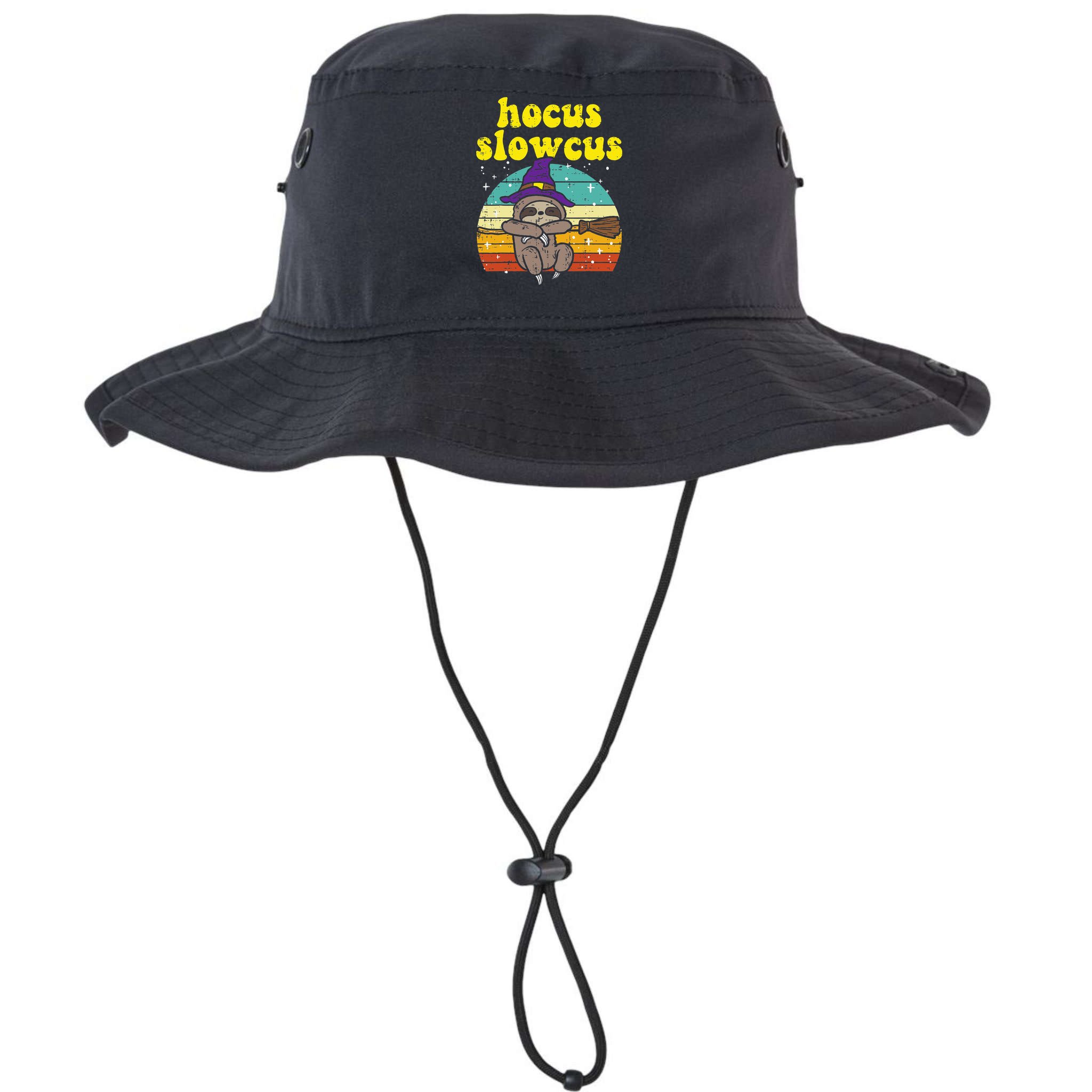 Halloween Witch Sloth Retro Animal Print Adorable and Magical Bucket Hat