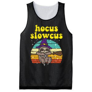 Halloween Witch Sloth Retro Animal Print Adorable and Magical Mesh Reversible Basketball Jersey Tank