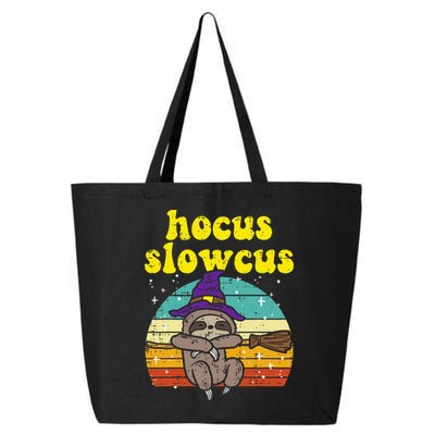Halloween Witch Sloth Retro Animal Print Adorable and Magical 25L Jumbo Tote