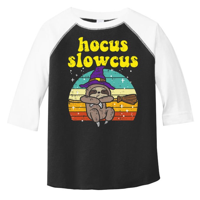 Halloween Witch Sloth Retro Animal Print Adorable and Magical Toddler Fine Jersey T-Shirt