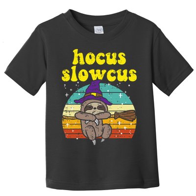 Halloween Witch Sloth Retro Animal Print Adorable and Magical Toddler T-Shirt