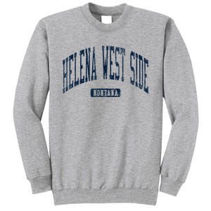 Helena West Side Montana Style Blue Tall Sweatshirt