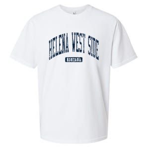 Helena West Side Montana Style Blue Sueded Cloud Jersey T-Shirt