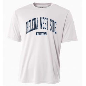 Helena West Side Montana Style Blue Cooling Performance Crew T-Shirt