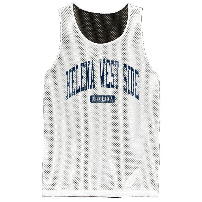 Helena West Side Montana Style Blue Mesh Reversible Basketball Jersey Tank