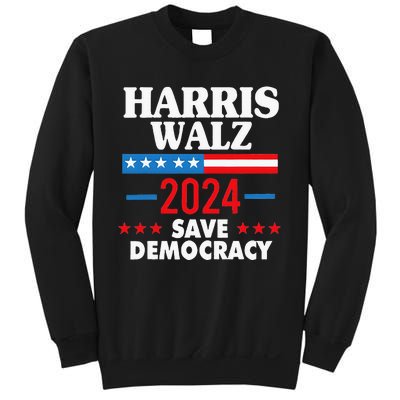 Harris Walz Save Democracy Sweatshirt