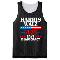 Harris Walz Save Democracy Mesh Reversible Basketball Jersey Tank