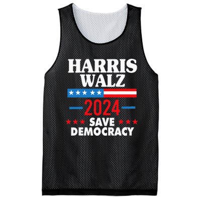 Harris Walz Save Democracy Mesh Reversible Basketball Jersey Tank