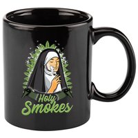 Holy Weed Smokes Funny Nun 11oz C Handle Ceramic Mug