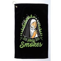 Holy Weed Smokes Funny Nun Golf Towel