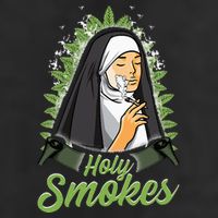 Holy Weed Smokes Funny Nun Golf Towel