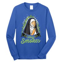 Holy Weed Smokes Funny Nun Long Sleeve Shirt