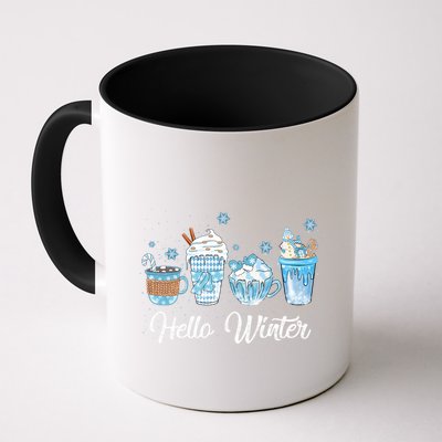 Hello Winter Sweet Cozy Coffee Lovers Snowman Christmas Mug