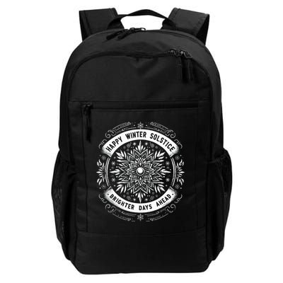 Happy Winter Solstice Brighter Snowflake Days Ahead Daily Commute Backpack
