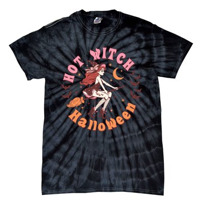 Hot Witch Spooky Halloween Gift Tie-Dye T-Shirt