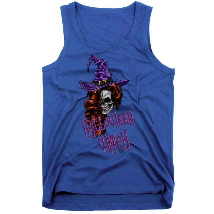 Halloween Witch Scary Halloween Skull Witch Skeleton Gift Tank Top