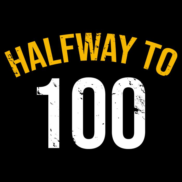 Half Way To 100, Funny 50th Birthday Joke City Backpack