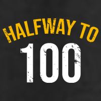 Half Way To 100, Funny 50th Birthday Joke Adult Drive Performance Visor