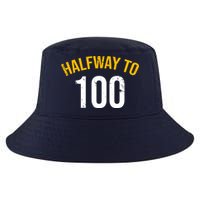 Half Way To 100, Funny 50th Birthday Joke Cool Comfort Performance Bucket Hat