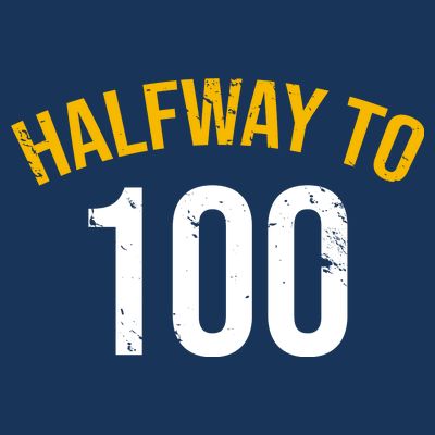 Half Way To 100, Funny 50th Birthday Joke T-Shirt