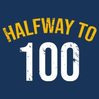 Half Way To 100, Funny 50th Birthday Joke Flatbill Hat