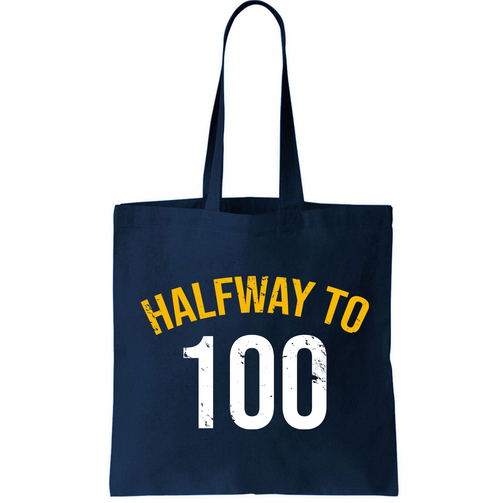 Half Way To 100, Funny 50th Birthday Joke Bag