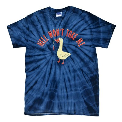 Hell Wont Take Me Funny Duck Tie-Dye T-Shirt