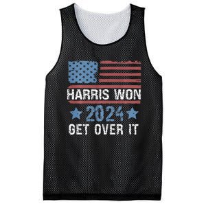 Harris Won The 2024 Elections Harris Won Get Over It Mesh Reversible Basketball Jersey Tank