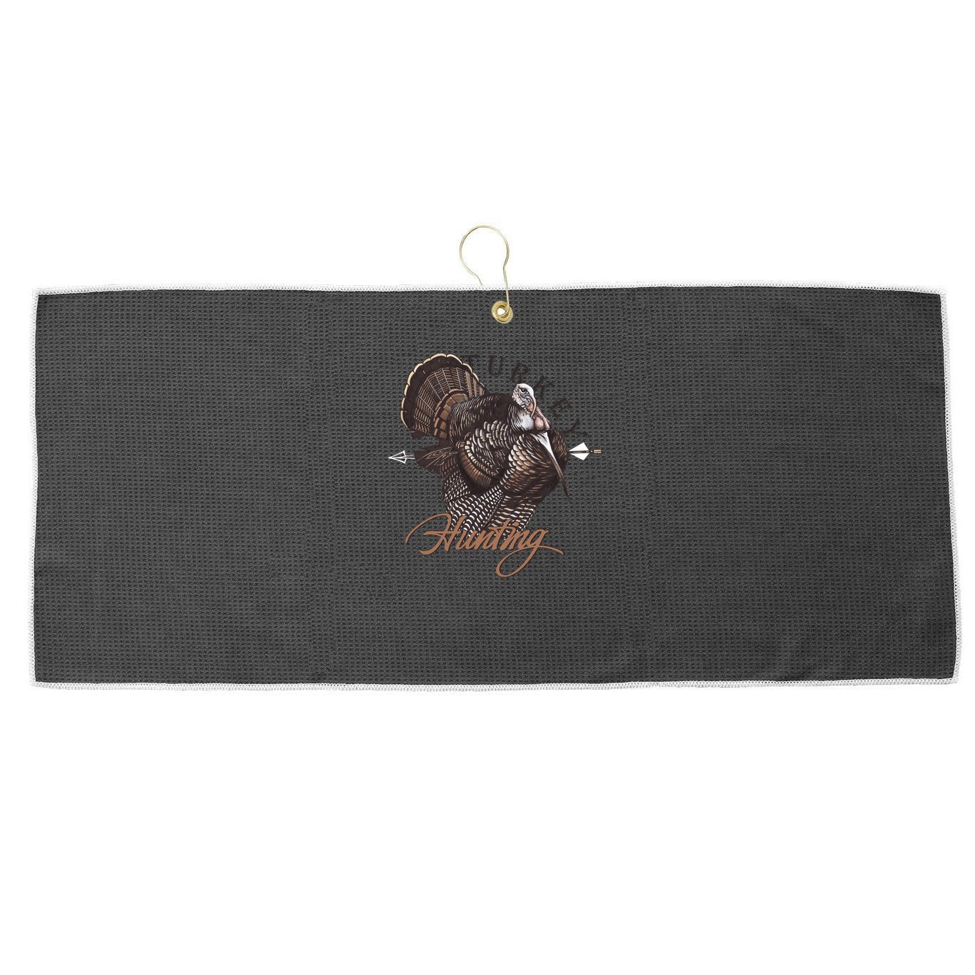 Hunting Wild Turkey Large Microfiber Waffle Golf Towel