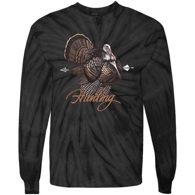 Hunting Wild Turkey Tie-Dye Long Sleeve Shirt