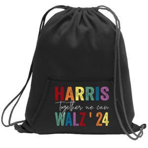 Harris Walz Together We Can Election Lgbt Harris Walz Waltz Sweatshirt Cinch Pack Bag