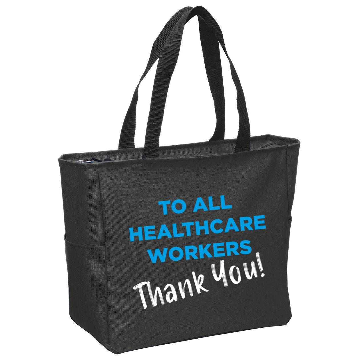 Healthcare Workers Thank You! Nurses & Doctors Support Zip Tote Bag
