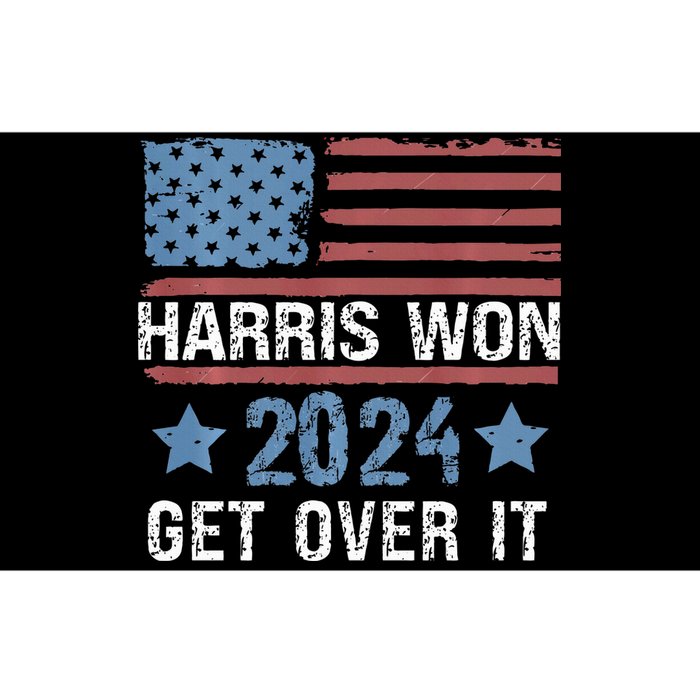 Harris Won The 2024 Elections Shirts Harris Won Get Over It Bumper Sticker