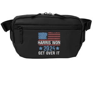 Harris Won The 2024 Elections Shirts Harris Won Get Over It Crossbody Pack