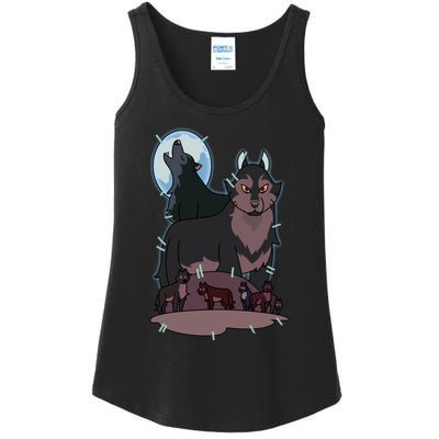 Hunter`S Wolf T Ladies Essential Tank