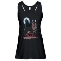 Hunter`S Wolf T Ladies Essential Flowy Tank