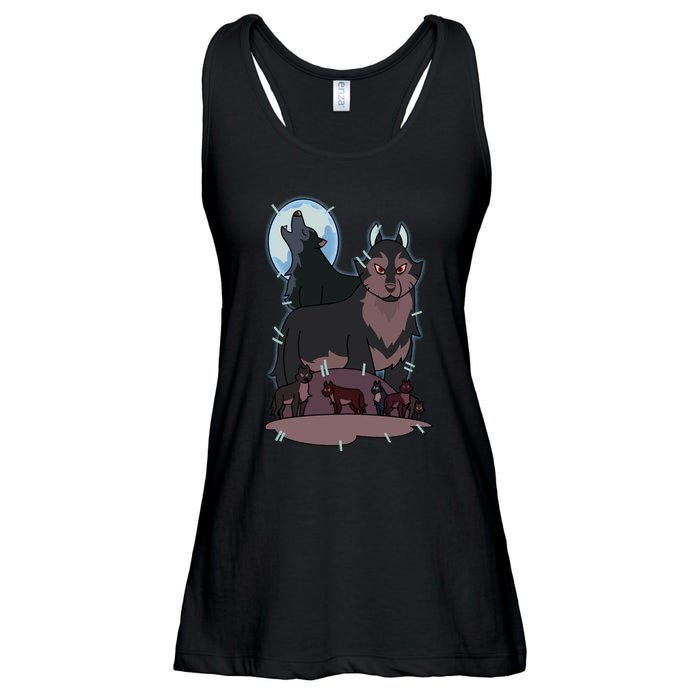 Hunter`S Wolf T Ladies Essential Flowy Tank