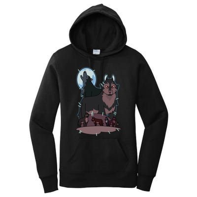 Hunter`S Wolf T Women's Pullover Hoodie