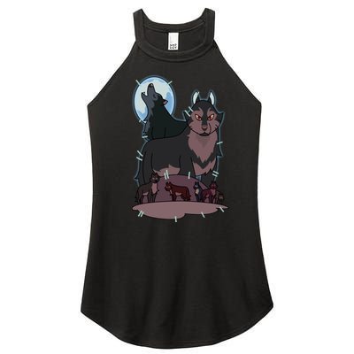 Hunter`S Wolf T Women's Perfect Tri Rocker Tank