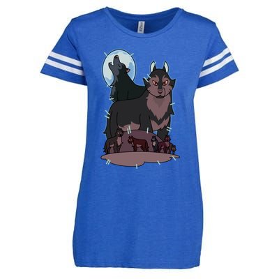 Hunter`S Wolf T Enza Ladies Jersey Football T-Shirt