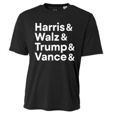 Harris Walz Trump Vance Election President 2024 Vote Cooling Performance Crew T-Shirt