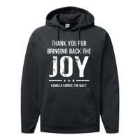 Harris Walz T Thank You For Bringing Back The Joy Political Performance Fleece Hoodie