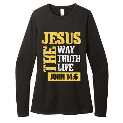 he Way, Truth, Life - John 14 6 Bible Verse Christian Faith Womens CVC Long Sleeve Shirt